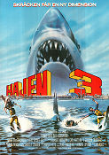 Jaws 3-D 1983 poster Dennis Quaid Joe Alves