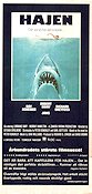 Jaws 1975 movie poster Roy Scheider Richard Dreyfuss Robert Shaw Steven Spielberg Fish and shark