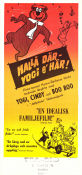 Hallå där Yogi e här 1964 poster Yogi Bear Joseph Barbera Filmbolag: Hanna-Barbera Animerat Från TV