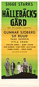 Hällebäcks gård 1961 movie poster Gunnar Sjöberg Sif Ruud Tage Severin Ittla Frodi Sven-Eric Gamble Bengt Blomgren Writer: Sigge Stark