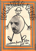 Hans hela värld 1935 poster Pierre Larquey Florelle Dominique Bernard-Deschamps