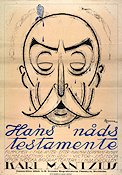 Hans nåds testamente 1919 movie poster Karl Mantizus Victor Sjöström