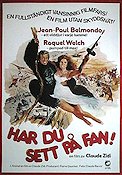 L´animal 1977 movie poster Jean-Paul Belmondo Raquel Welch