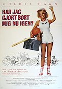 Har jag gjort bort mig nu igen 1984 poster Goldie Hawn Chris Sarandon Richard Romanus Herbert Ross Sport