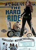 The Hard Ride 1971 movie poster Robert Fuller Sherry Bain Tony Russel Burt Topper Ladies Motorcycles