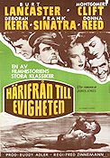 From Here to Eternity 1953 movie poster Burt Lancaster Montgomery Clift Deborah Kerr Frank Sinatra Fred Zinnemann Poster artwork: V Lipniunas Beach
