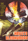 Havets blodhundar 1958 poster John Bentley Brett Halsey Wayne Heffley Spencer Gordon Bennet Skepp och båtar