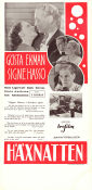 Häxnatten 1937 movie poster Gösta Ekman Signe Hasso Sture Lagerwall Ruth Stevens Schamyl Bauman