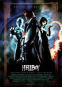 Hellboy 2004 poster Ron Perlman Selma Blair Doug Jones Guillermo del Toro Från serier