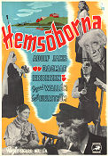 Hemsöborna 1944 movie poster Adolf Jahr Dagmar Ebbesen Emil Fjellström Sigurd Wallén Writer: August Strindberg Skärgård