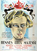 Hennes lilla majestät 1925 movie poster Margita Alfvén Karl Gerhard