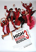 High School Musical 3 2008 poster Zac Efron Vanessa Hudgens Ashley Tisdale Kenny Ortega Skola Musikaler Från TV