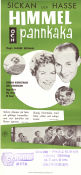 Himmel och pannkaka 1959 movie poster Sickan Carlsson Lena Granhagen Gunnar Björnstrand Hasse Ekman