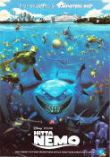 Finding Nemo 2003 movie poster Albert Brooks Andrew Stanton Production: Pixar Animation Fish and shark