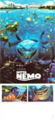 Finding Nemo 2003 movie poster Albert Brooks Andrew Stanton Production: Pixar Animation Fish and shark