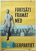 Högerpartiet 1960 poster Politics