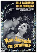 One Summer of Happiness 1951 movie poster Ulla Jacobsson Folke Sundquist Arne Mattsson