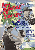 One Summer of Happiness 1951 movie poster Ulla Jacobsson Folke Sundquist Arne Mattsson