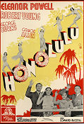 Honolulu 1939 movie poster Eleanor Powell Robert Young George Burns Edward Buzzell Musicals