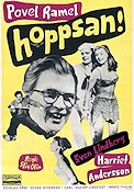 Hoppsan 1955 movie poster Povel Ramel Sven Lindberg Harriet Andersson Stig Olin