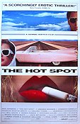 The Hot Spot 1990 movie poster Don Johnson Virginia Madsen Jennifer Connelly Dennis Hopper Cars and racing Smoking