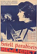 Hotell paradisets hemlighet 1931 movie poster Ester Roeck Hansen Poster artwork: Gösta Åberg Denmark