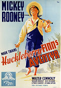 The Adventures of Huckleberry Finn 1939 movie poster Mickey Rooney Walter Connolly William Frawley Richard Thorpe