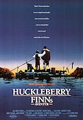 The Adventures of Huck Finn 1989 movie poster Elijah Wood Ships and navy