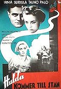 Hulda kommer till stan 1938 movie poster Irma Seikkula Finland