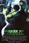 The Hulk 2003 movie poster Eric Bana Jennifer Connelly Ang Lee Find more: Marvel From comics