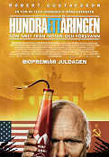 Hundraettåringen som smet från notan 2016 movie poster Robert Gustafsson Iwar Wiklander Felix Herngren