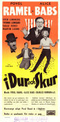 I dur och skur 1953 movie poster Povel Ramel Alice Babs Sven Lindberg Yonne Lombard Sigge Fürst Martin Ljung Stig Olin