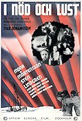 I nöd och lust 1938 movie poster Sten Lindgren Mona Mårtenson Rolf Botvid Ivar Johansson