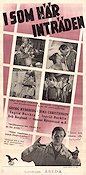 I som här inträden 1945 movie poster Georg Rydeberg Irma Christenson Ingrid Borthen Arne Mattsson Medicine and hospital