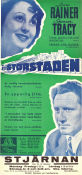 Big City 1937 movie poster Spencer Tracy Luise Rainer Charley Grapewin Frank Borzage