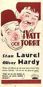 Blotto 1930 movie poster Laurel and Hardy Helan och Halvan