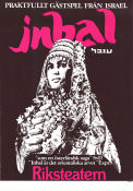 Inbal Israel 1978 poster Find more: Riksteatern Find more: Teater