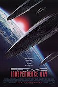 Independence Day 1996 movie poster Will Smith Bill Pullman Jeff Goldblum Roland Emmerich Spaceships