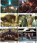 Independence Day 1996 lobby card set Will Smith Bill Pullman Jeff Goldblum Roland Emmerich Spaceships