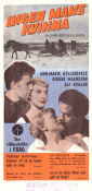 Ingen mans kvinna 1953 poster Alf Kjellin Lars-Eric Kjellgren