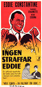 Ingen straffar Eddie 1961 poster Eddie Constantine Francois Chaumette Renée Cosima Guy Lefranc