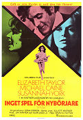X Y Zee 1972 movie poster Elizabeth Taylor Michael Caine Susannah York Brian G Hutton