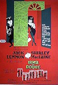 Irma la Douce 1963 movie poster Jack Lemmon Shirley MacLain Lou Jacobi Billy Wilder