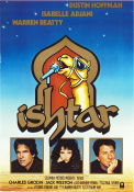 Ishtar 1987 movie poster Dustin Hoffman Isabelle Adjani Warren Beatty Charles Grodin Elaine May