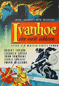 Ivanhoe 1952 movie poster Robert Taylor Elizabeth Taylor Joan Fontaine Richard Thorpe