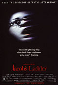 Jacob´s Ladder 1990 movie poster Tim Robbins Danny Aiello Adrian Lyne