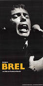 Jacques Brel 1982 poster Jacques Brel Julien Clerc Frederic Rossif Dokumentärer