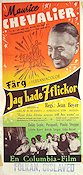 J´avais sept filles 1955 movie poster Maurice Chevalier
