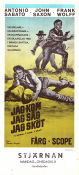 I tre che sconvolsero il West 1968 movie poster Antonio Sabato John Saxon Frank Wolff Enzo G Castellari
