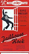 Jailhouse Rock 1957 movie poster Elvis Presley Judy Tyler Mickey Shaughnessy Richard Thorpe Rock and pop Police and thieves